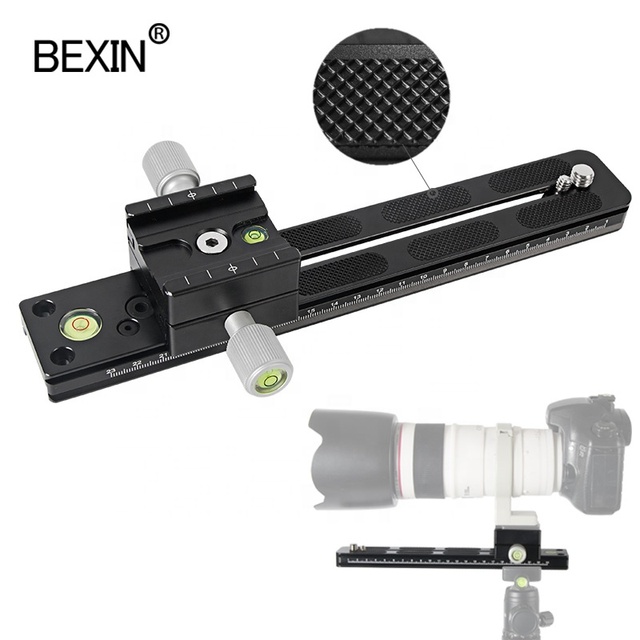 Arca swiss RRS Adjustable Quick Release Mount Plate Clamp Adapter Long Camera Lens Slider Holder Bracket Plate for Tripod Head