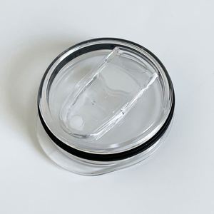 15Oz 20Oz Straight <b>Slide</b> Plastic Skinny Slider Lid Replacement Leak Proof Tumbler Cover Lids - Product Image 1