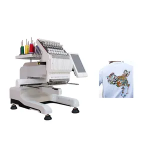 Precision Single-Head Computerized 15 needles Embroidery Machine for flat embroidery