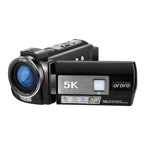 ใหม่ 5K กล้องวิดีโอดิจิตอล Vlog กล้องการมองเห็นได้ในเวลากลางคืน ORDRO กล้องวิดีโอ UHD 2024