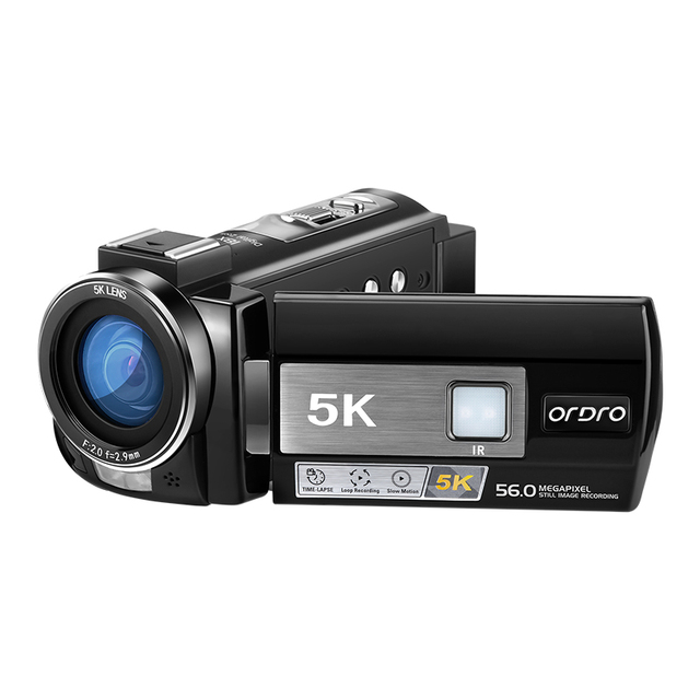 NEW 5K Digital Camcorder Vlog Camera Night Vision ORDRO UHD Mini Video Camera 2024
