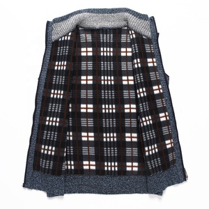 Abrigo de talla grande para <span class=keywords><strong>hombre</strong></span>, chaleco de suéter sin mangas de <span class=keywords><strong>hombre</strong></span> <span class=keywords><strong>gordo</strong></span> de gran tamaño con cuello levantado para <span class=keywords><strong>hombre</strong></span> - Product Image 3