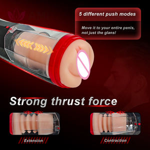 Alta Qualidade Soft TPE Vibrating Masculino Masturbador Copa Bolso da Vagina Real Buceta Sexo Vaginal Masturbador Masculino Sex Toys para Homem - Product Image 3