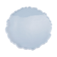 Moule en silicone INTODIY pour sous-verres en résine époxy agate irrégulière, décoration de table, assiette à fruits, pour la décoration intérieure DIY
