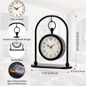 Wooden Plastic Traditional Nautical Pocket <b>Desk</b> <b>Clock</b> Victoria London Inspired Craft for Home Office Nautical Gifts Idea OEM ODM - Product Image 3