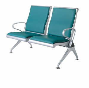 Chaise d'attente 4 places en acier inoxydable de haute qualité pour aéroport, bureau, espaces publics, design moderne, coussin pour usage extérieur et scolaire - Product Image 3