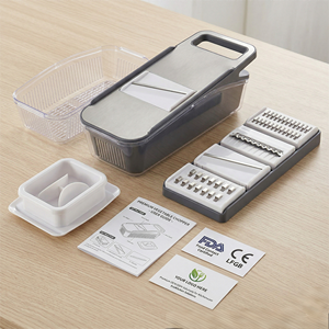 LOVFE - Accesorios de Cocina Más Vendidos, Cortador de Verduras con Cuchillas de Acero Inoxidable, Rebanador de Mandolina para Frutas, Cebollas y Patatas - Product Image 2