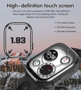 Montre connectée pour enfant 2025 D56 4G avec carte SIM, écran 1,83 pouces, bouton SOS, appel vidéo, positionnement LBS+WIFI, IP67, batterie 650 mAh, suivi du sommeil - Product Image 6