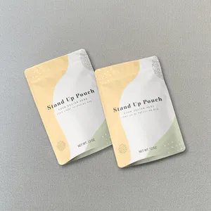 Wholesale Printed Zipper Matte Foil Food Nuts Powder Tea Coffee Packaging Pouch Mylar Stand Up Pouch Resealable Plastic Bag