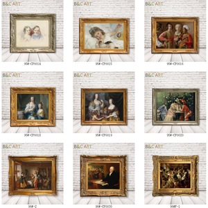 Khung Gỗ Baroque Cổ Điển Sang Trọng Tranh Trang Trí Màu Vàng Cổ Điển - Product Image 6