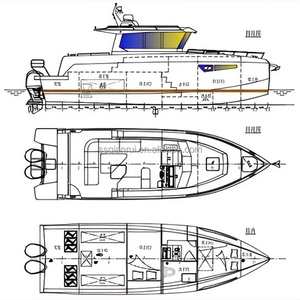 Yacht de luxe <span class=keywords><strong>haute</strong></span> performance en aluminium de 10,66 m (35 pieds) pour les aventures en vagues agitées et compatible avec les bateaux semi-rigides à moteur hors-bord - Product Image 6