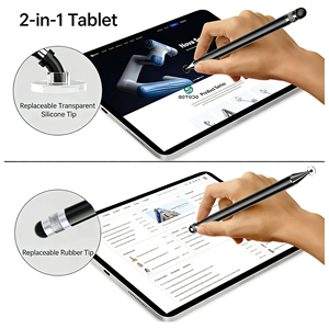 ปากกาสไตลัส 2-in-1 หัวโลหะ สำหรับ <span class=keywords><strong>Apple</strong></span> <span class=keywords><strong>Android</strong></span> ราคาส่งจากโรงงาน สำหรับหน้าจอสัมผัสและแท็บเล็ต ขายดี - Product Image 4