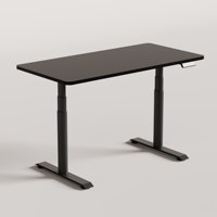 PRORIALS Cadre de bureau assis-debout motorisé en métal réglable en hauteur, tables électriques ergonomiques pour bureau et maison