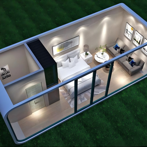 Maison Modulaire <span class=keywords><strong>en</strong></span> Conteneur 20 pieds, Conteneur Maritime, Maisons Préfabriquées 3 Chambres, Roulettes Container Shandong - Product Image 6