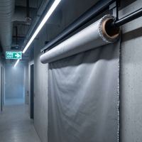 Tissu en fibre de verre enduit de caoutchouc fiable, matériau d'isolation thermique ignifuge, certification UL94-V0, résistance à la chaleur 180°C