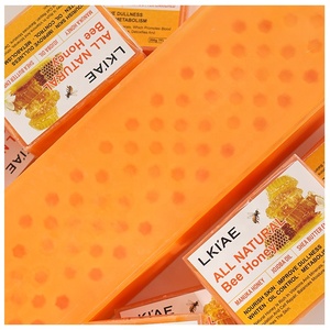 Lkiae miele e avena produttore di sapone quadrato 200G estratto di cera d'api schiuma ravvivare idratare il viso sapone naturale - Product Image 4