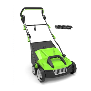 Balayeuse de gazon artificiel 1800W électrique industrielle/bricolage déchaumeuse de <span class=keywords><strong>pelouse</strong></span> multi-fonction scarificateur râteau avec réglage élevé - Product Image 1