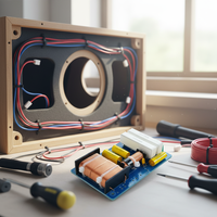 Haut-parleur professionnel 2 voies haute puissance 700W avec filtre haut-moyen-bas et réseau de division de fréquence pour aigus et basses, en métal