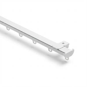 Rieles Dobles para Cortinas de Pared Blancas ZSTARR con Accesorios para Cortinas Wave Runner, Soporte para Rieles de Cortinas, Longitud Máxima - Product Image 5