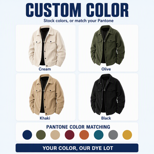 <span class=keywords><strong>Chaqueta</strong></span> de Pana de Manga Larga para <span class=keywords><strong>Hombre</strong></span> Personalizada de Fábrica, Abrigo Casual Deportivo de Otoño con un Solo Botón, ODM OEM, Venta al por Mayor, Logotipo Personalizado - Product Image 4