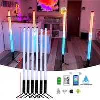 Tube LED Pixel DMX IR sans fil 360°, pleine couleur, alimenté par batterie, éclairage DJ pour événements scéniques