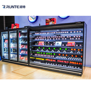 Neveras para Almacenamiento de Suministros de Supermercado, Refrigerador Abierto para Vegetales, Grande - Product Image 1
