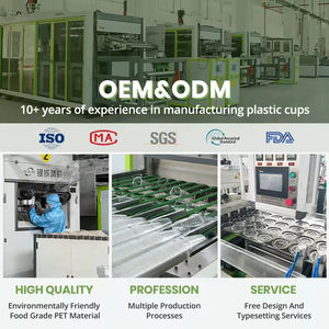 Custom logo 90mm-16oz 16 Ounces 16 oz U-shaped Disposable PET <strong>Plastic</strong> Pla clear Coffee Boba <strong>Cup</strong> with Lids for Matcha Iced Drinks - Product Image 6