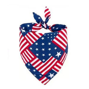 מותאם אישית כלב משולש בנדנה העצמאות יום הדפס פוליאסטר אביזר - Product Image 5