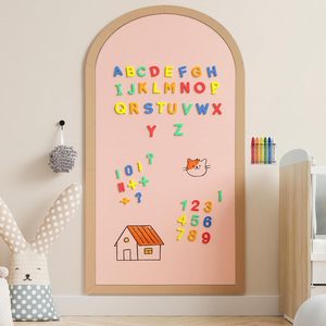 <span class=keywords><strong>Tableau</strong></span> noir mural auto-adhésif en forme d'arche magnétique en bois noir grand format avec lettres <span class=keywords><strong>pour</strong></span> la rentrée scolaire, les mariages et les chambres d'enfants - Product Image 5