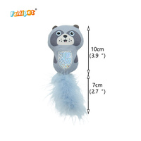 Famipet Fabricant Personnalisé Nouvelle Queue de Plume Conception Animale Chaton Jouet Doux En Peluche En Peluche Pet Chat Jouet Ensemble avec Cataire