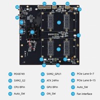 Papan Dasar GPU V100 SXM2 300G NVLink Papan Ekspansi Ganda SXM2
