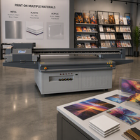 Mesin Printer Inkjet 2513 Format Besar Printer UV Flatbed Logam Cmyk Putih Pernis