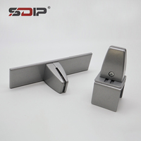 Support de fixation pour cloisons de bureau en verre en alliage d'aluminium mobile, panneau de séparation d'écran de confidentialité pour table (en pouces)