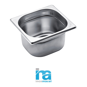 Bac alimentaire GN 1/6 en acier inoxydable 18/10, 17,5 × 16,2 × 10 h cm, 343 g Inox Inox Macel - Product Image 4