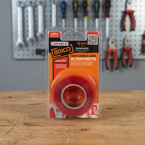 Nastro Biadesivo Trasparente Ultra Resistente 2mx18mm (Miarco 11045) Confezione Blister - Product Image 3