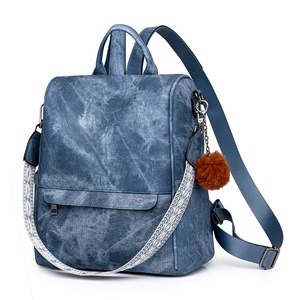 Sac à dos pour ordinateur portable de voyage matelassé multi-poches de couleur unie tendance personnalisé Sac à dos pour femmes pour l'école - Product Image 2