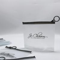 Sacs en plastique transparent PVC recyclables de petite taille OEM avec fermeture éclair pour cosmétiques, bijoux, emballage de bagues, pochette à fermeture éclair pour cosmétiques