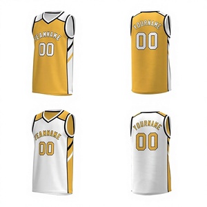 Uniformes de Baloncesto Personalizados con Diseño de Transferencia Térmica, Transpirables, para Equipos Adultos, con Patrón en la Parte Delantera, 100% Poliéster - Product Image 1
