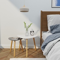 Meubles de Maison Table Basse en Bambou MDF Style Moderne pour Décoration de Maison ou de Salon