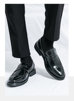 Herren Brogue Penny Loafers Slip-on Business-Schuhe Schwarz Braun Formelle Büro- und Alltags-Loafers Maßgefertigte OEM ODM Herrenschuhe