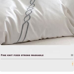 Ensemble <span class=keywords><strong>de</strong></span> literie brodé 100% coton 300T 400T pour usage domestique, ensemble <span class=keywords><strong>de</strong></span> draps en coton, draps en coton <span class=keywords><strong>de</strong></span> luxe, ensembles <span class=keywords><strong>de</strong></span> literie en lin - Product Image 2