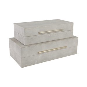 Boîtes de rangement décoratives en similicuir avec couvercle pour bijoux et objets de souvenir, décoration intérieure, design rectangulaire élégant - Product Image 6