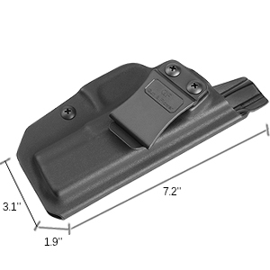 ซองพกปืนแบบซ่อนในเอว Gun&Flower รุ่น Kydex สำหรับปืน G19/23/32 - Product Image 6
