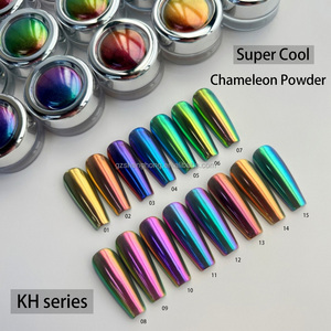 SH Polvere Glitter Magica Effetto Specchio Camaleonte 12 <span class=keywords><strong>Colori</strong></span> di Alta Qualità per Nail Art Fai da Te e Ombretto - Product Image 6