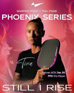 Warping Point Tina Pisnik Phoenix <span class=keywords><strong>Pickleball</strong></span>-Schläger UPA-A Zugelassen Rohes T700 Carbonfaser 16MM/13.3MM Power Drive System Präzise - Product Image 2