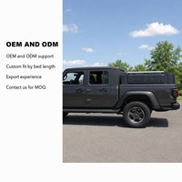 Capot rigide OEM avec panneaux MOLLE, fenêtre latérale, capot de benne pour pick-up, noir mat, faible MOQ, commande d'échantillon