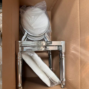 Venta directa de fábrica, cojín de PU de hierro, <span class=keywords><strong>sillas</strong></span> de boda de comedor portátiles apilables para eventos, uso en la sala de estar - Product Image 6