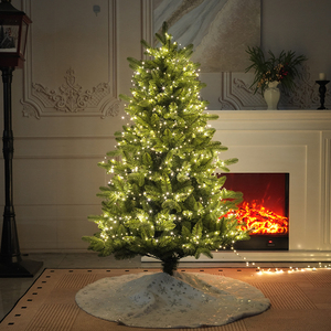 Guirlande lumineuse LED de Noël avec télécommande, fil de cuivre vert foncé pour la décoration de l'arbre de Noël dans le salon - Product Image 6
