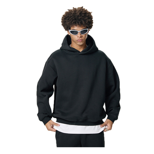 Sudadera con Capucha de Felpa 100% Algodón de Alta Calidad, Diseño Cuadrado, Sin Bolsillos, para Invierno - Product Image 2