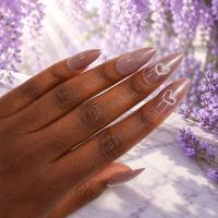 Faux ongles magnétiques œil de chat en forme de cœur, paillettes magenta, OEM ODM, étiquette privée personnalisée, vente en gros d'ongles artificiels
